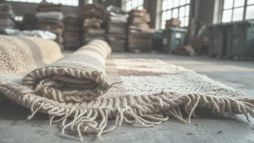 Jakie materiały są wykorzystywane w dywanach i ich wpływ na utylizację?