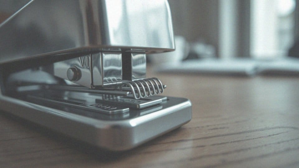 Jak mocno docisnąć sprężynę po załadowaniu zszywek?