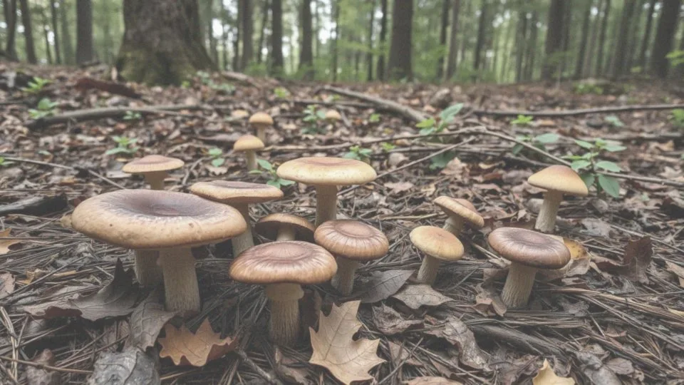 Jakie inne grzyby związane są z borowikiem szlachetnym?