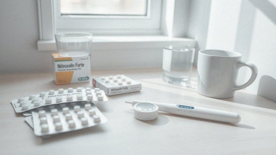 Jakie działanie mają działania niepożądane Nitroxolin Forte i furaginy?
