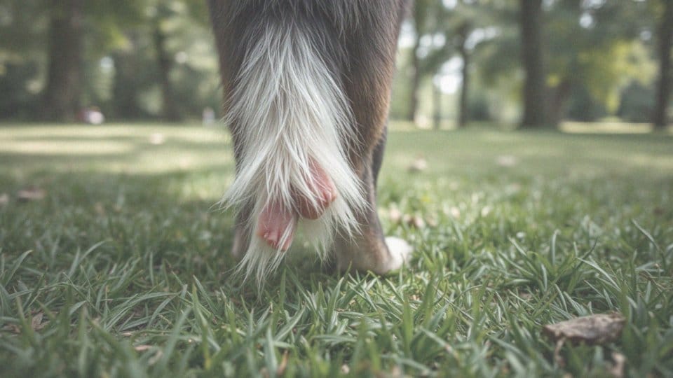 Pies wygryza sobie sierść przy ogonie – przyczyny i rozwiązania
